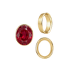 Oval Tapered Bezels in 14K Gold (3.50 x 2.00 mm - 13.00 x 11.00 mm)