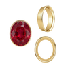 Oval Tapered Bezels in 14K Gold (3.50 x 2.00 mm - 13.00 x 11.00 mm)