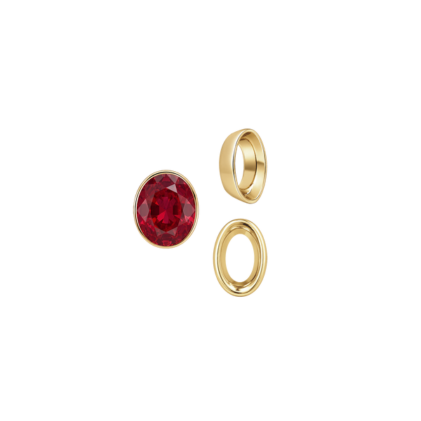 Oval Tapered Bezels in 14K Gold (3.50 x 2.00 mm - 13.00 x 11.00 mm)