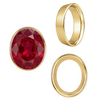 Oval Tapered Bezels in 14K Gold (3.50 x 2.00 mm - 13.00 x 11.00 mm)