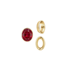 Oval Tapered Bezels in 14K Gold (3.50 x 2.00 mm - 13.00 x 11.00 mm)