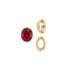 Oval Tapered Bezels in 14K Gold (3.50 x 2.00 mm - 13.00 x 11.00 mm)