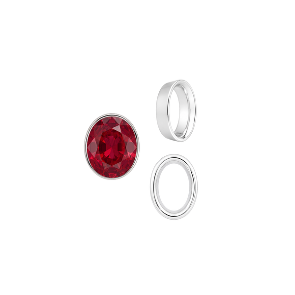 Oval Tapered Bezels in 14K Gold (3.50 x 2.00 mm - 13.00 x 11.00 mm)