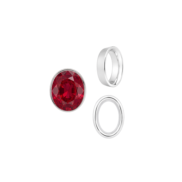 Oval Tapered Bezels in 14K Gold (3.50 x 2.00 mm - 13.00 x 11.00 mm)
