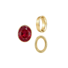 Oval Tapered Bezels in 14K Gold (3.50 x 2.00 mm - 13.00 x 11.00 mm)