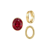 Oval Tapered Bezels in 14K Gold (3.50 x 2.00 mm - 13.00 x 11.00 mm)