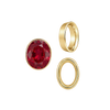 Oval Tapered Bezels in 14K Gold (3.50 x 2.00 mm - 13.00 x 11.00 mm)