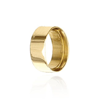 Oval High Bezels With Bearing in 14K Gold (7.00 x 5.00 mm - 9.00 x 7.00 mm)