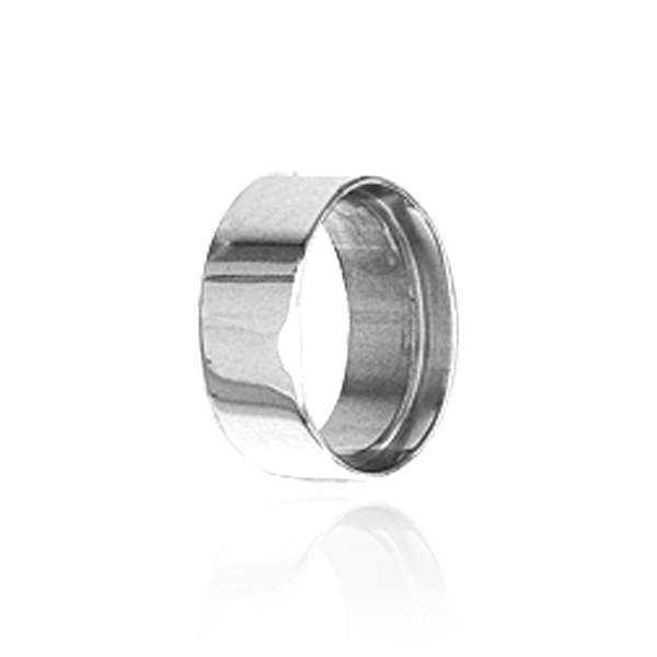 Oval High Bezels With Bearing in Sterling Silver (7.00 x 5.00 mm - 9.00 x 7.00 mm)