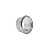 Oval Motif High Bezel in Sterling Silver (6.00 x 4.00 mm - 12.00 x 10.00 mm)