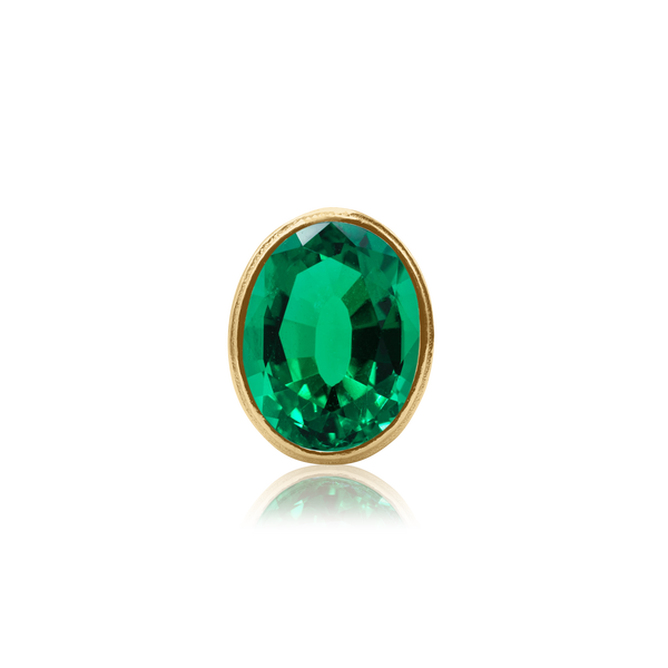 Oval Motif High Bezel in 14K Gold (6.00 x 4.00 mm - 12.00 x 10.00 mm)