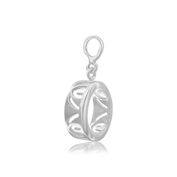 Oval Back-Set Bezel Pendant in Sterling Silver (6.00 x 4.00 mm - 9.00 x 7.00 mm)