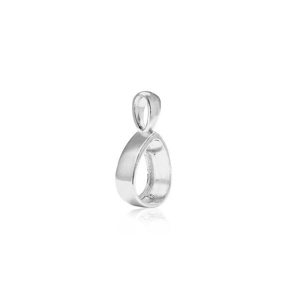 Pear Shape Bezel Pendant in Sterling Silver (6.25 x 4.60 mm - 9.00 x 6.50 mm)