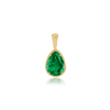 Pear Shape Bezel Pendant in 14K Gold (6.25 x 4.60 mm - 9.00 x 6.50 mm)