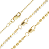 Finished Round Bead Necklace in 18K Yellow Gold (1.20 mm - 2.50 mm)