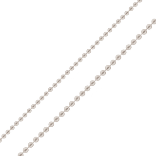 Bulk / Spooled Round Bead Chain in Platinum (1.20 mm - 1.50 mm)