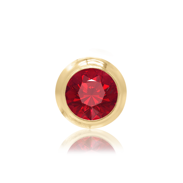 Round Donut Bezel Setting in 14K Gold (3.00 mm - 10.00 mm)