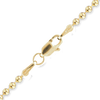 Finished Round Bead Necklace in 18K Yellow Gold (1.20 mm - 2.50 mm)