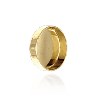 Round Low Bezels With Closed Back in 14K Gold (3.00 mm - 20.00 mm)