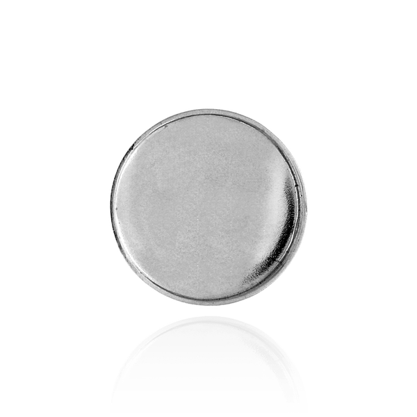 Round Low Bezels With Closed Back in Sterling Silver (3.00 mm - 20.00 mm)