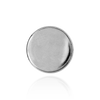 Round Low Bezels With Closed Back in Sterling Silver (3.00 mm - 20.00 mm)