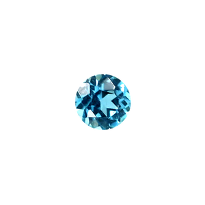 Round Blue Topaz - December Birthstones