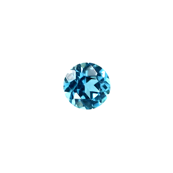 Round Blue Topaz - December Birthstones