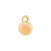 Diamond or Gemstone Bezel Drop Charm in 14K Yellow Gold