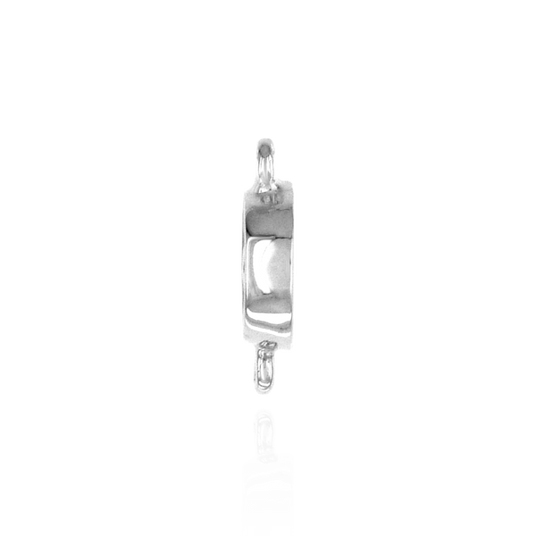 Round Tapered Bezel with Rings in Sterling Silver (2.50 mm - 6.50 mm)