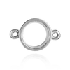 Round Tapered Bezel with Rings in 14K Gold (2.50 mm - 6.50 mm)