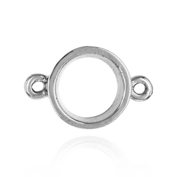 Round Tapered Bezel with Rings in 14K Gold (2.50 mm - 6.50 mm)