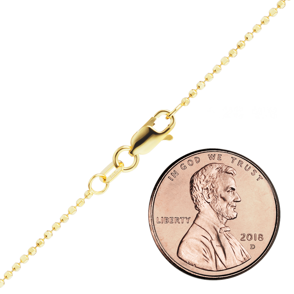 Maxco's Diamond Cut RB Chain in 14K Yellow Gold