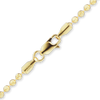 Finished Diamond Cut Round Bead Necklace in 18K Yellow Gold (1.20 mm - 1.90 mm)