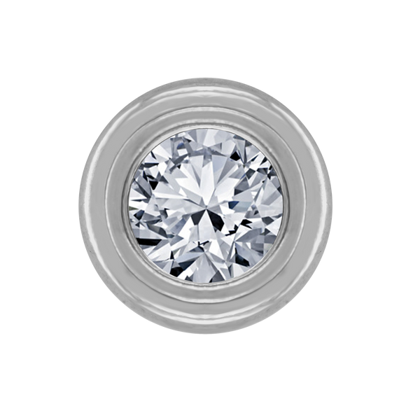Round Wide Base Bezels in Sterling Silver (4.00 mm - 6.50 mm)