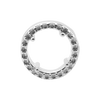 Round Four Prong Halo Slider in Sterling Silver (3.40 mm - 6.50 mm)