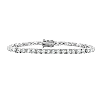 Tennis Bracelet with CZ in Sterling Silver