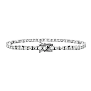 Tennis Bracelet with CZ in Sterling Silver