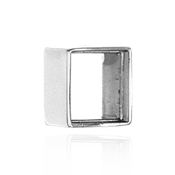 Square Bezels With Bearing in Sterling Silver (2.00 mm - 6.50 mm)