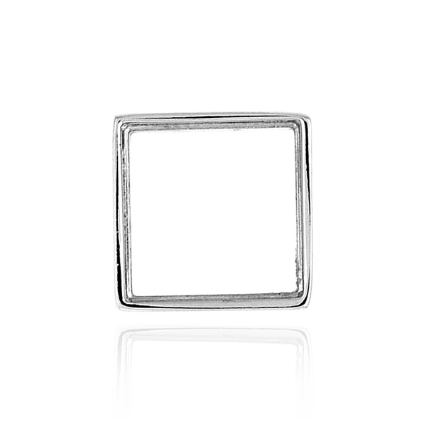 Square Bezels With Bearing in Sterling Silver (2.00 mm - 6.50 mm)