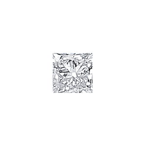 Square Natural Diamond - April Birthstones
