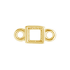 Square Bezel Pendant in 14K Gold (2.50 mm - 3.00 mm)