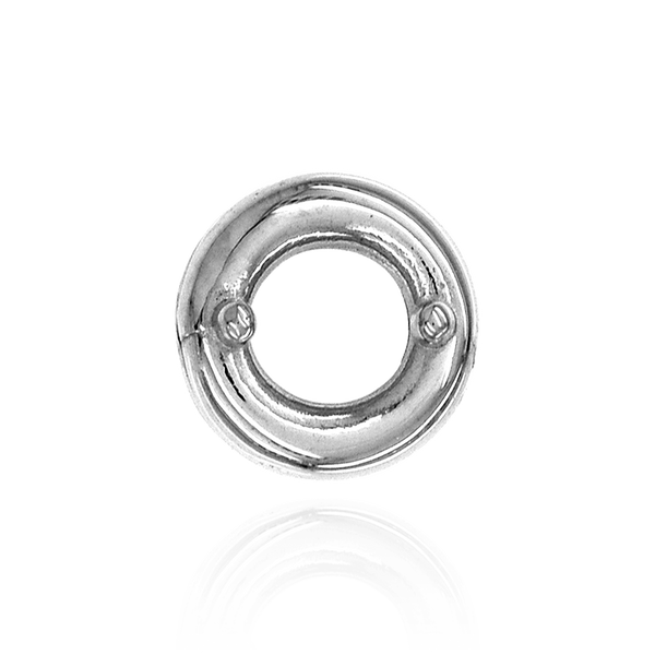 Round Bezels With Two Prongs in Sterling Silver (4.00 mm - 5.75 mm)