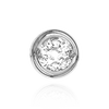 Round Bezels With Two Prongs in Sterling Silver (4.00 mm - 5.75 mm)