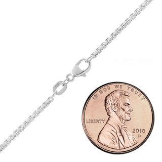 Finished Round Box Chain in Platinum (1.60 mm - 3.20 mm)