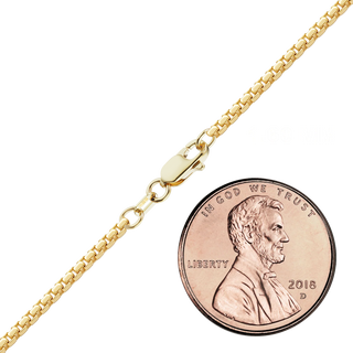 Finished Round Box Necklace in 14K Gold-Filled (1.60 mm - 5.00 mm)
