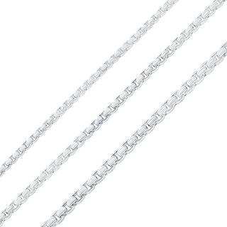 Bulk / Spooled Round Box Chain in Sterling Silver (1.60 mm - 4.00 mm)