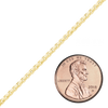 Bulk / Spooled Round Box Chain in 14K Yellow Gold (1.20 mm - 4.00 mm)
