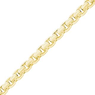 Bulk / Spooled Round Box Chain in 14K Yellow Gold (1.20 mm - 4.00 mm)