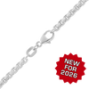 Finished Round Box Chain in Platinum (1.60 mm - 3.20 mm)