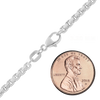 Finished Round Box Chain in Platinum (1.60 mm - 3.20 mm)